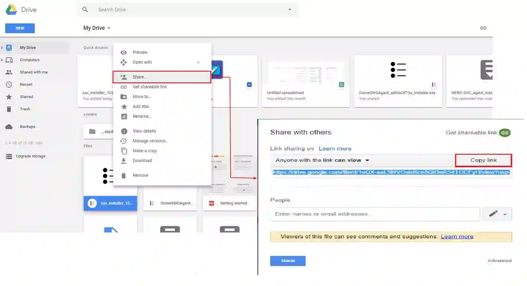 “Google Drive direct download link creation tutorial” 